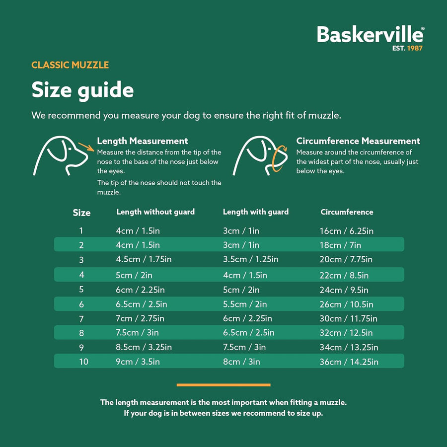 Baskerville Classic Basket Muzzle