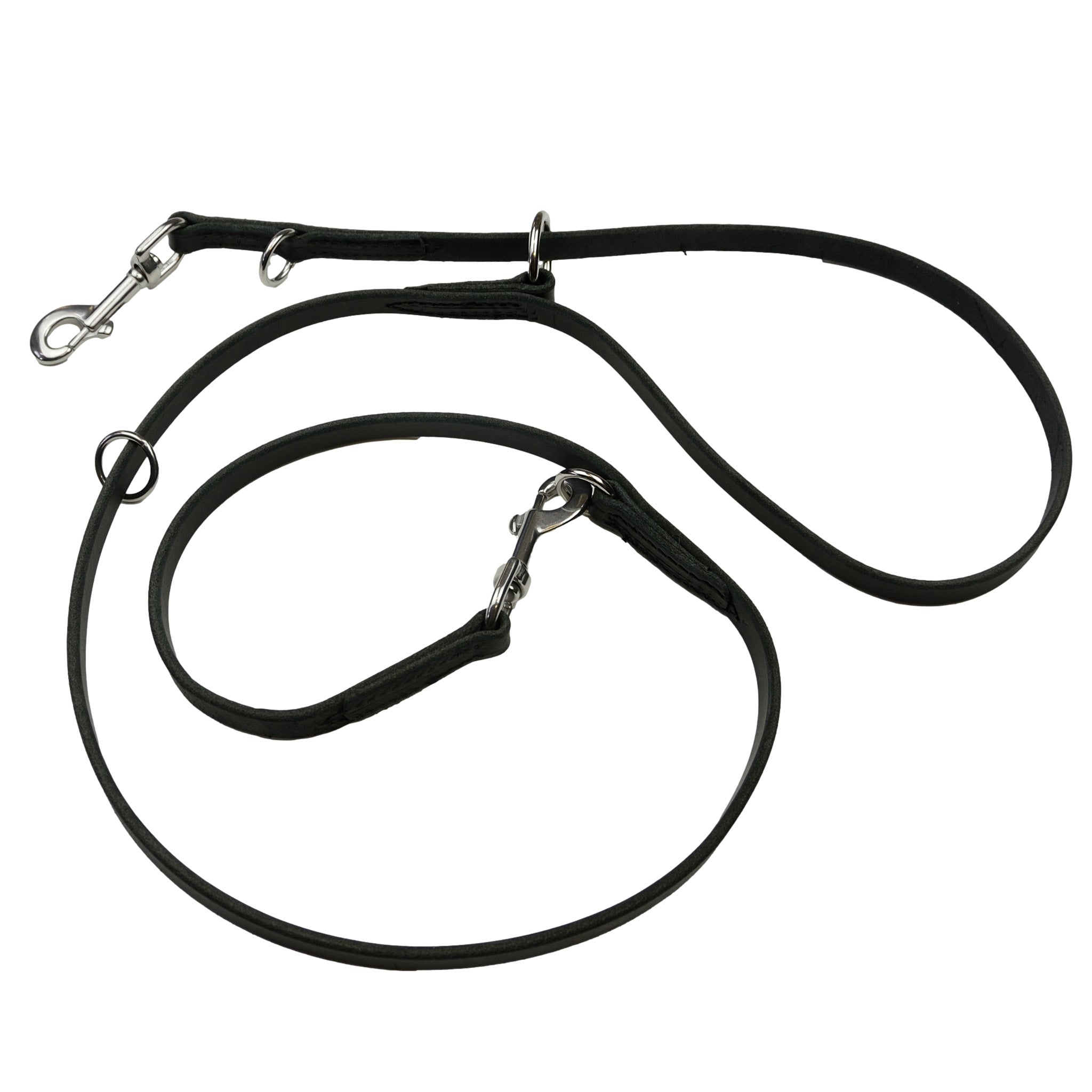 Redline K 9 Leather Police Leash with Stainless Hardware