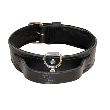 Leather Collar With Handle And Felt - 2
