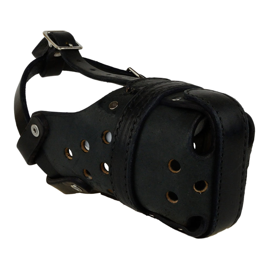 Redline K-9 Leather Agitation Police Dog Muzzle